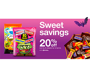Target Circle - 20% off Seasonal Snacks and Candy