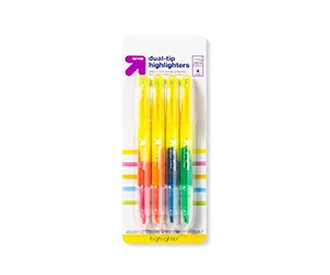 4ct Highlighters Dual Tipped - up & up™ at Target Only $1.94 (reg $2.99)
