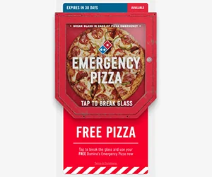 Free Domino's Emergency Pizza