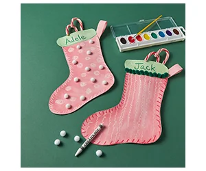 Free Watercolor Stockings Craft Kit At Michaels On November 19th