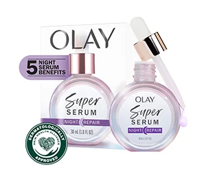 Olay Super Serum Night Repair 5-in-1 Lightweight Skin Cell Renewing Face Serum at CVS Only $34.99 (reg $46.09)
