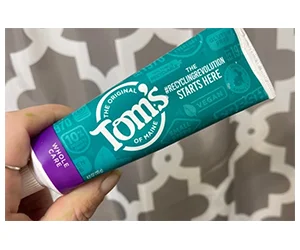 Free Peppermint Whole Care Toothpaste From Tom's Of Main