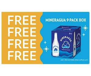 Free 9-Pack Of Mineragua Sparkling Water
