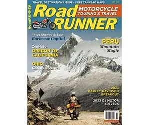 Free Subscription to RoadRUNNER Motorcycle Touring & Travel Magazine