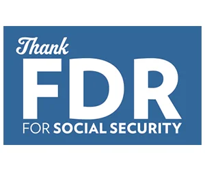 Free ”Thank FDR for Social Security” Sticker