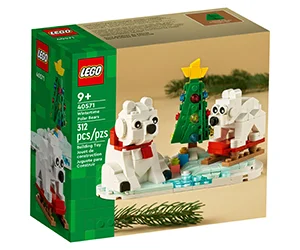 LEGO Wintertime Polar Bears 40571 Christmas Décor Building Kit at Walmart Only $12.34 (reg $30.99)