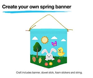 Free Spring Banner Craft Kit At JCPenney