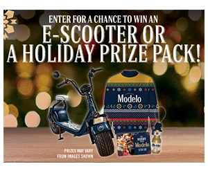 Win Mondelo E-Scooter + Holiday Prize Pack