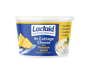 Free Lactaid Pineapple Cottage Cheese At Publix
