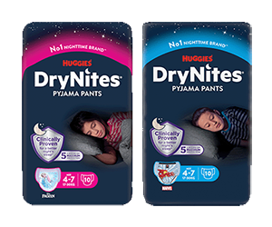 Free DryNites Pyjama Pants Samples