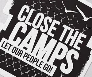 Free ”Close The Camps” Sticker