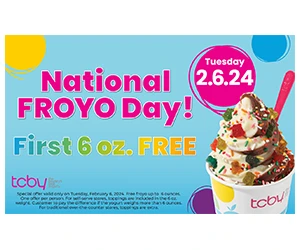 Free TCBY Froyo On February 6th