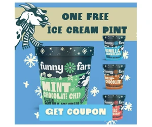 Free Pint Of Funny Farm Ice Cream