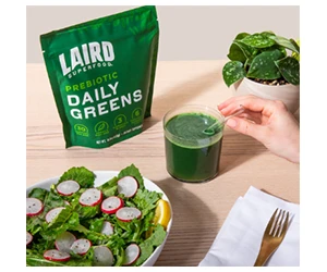 Free Laird Superfood's Prebiotic Daily Greens Sample
