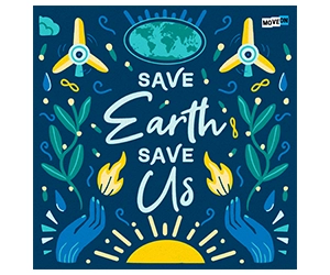 Free ”Save Earth, Save Us” 2024 Sticker