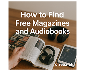 How to Find Free Magazines and Audiobooks in 2025 – No Cost, No Subscriptions