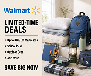 Walmart Limited-Time Deals: Up to 30% Off Mattresses, School Picks, Outdoor Gear & More