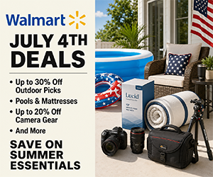 Walmart July 4th Deals: Up to 30% Off Outdoor Picks, Pools & Mattresses, Up to 20% Off Camera Gear & More