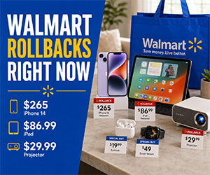 Walmart Rollbacks Right Now: $265 Restored iPhone 14, $86.99 iPad, $29.99 Projector & More