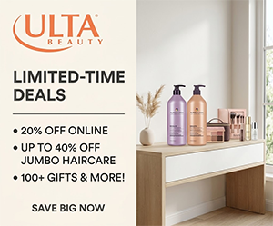Ulta Beauty Limited-Time Deals: 20% Off Online, Up to 40% Off Jumbo Haircare, 100+ Gifts & More