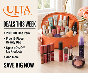 Ulta Beauty Deals This Week: 20% Off One Item, Free 16-Piece Beauty Bag, Up to 40% Off Lip Products & More