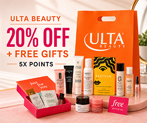 Ulta Beauty Has 20% Off One Item, 5X Points & 100+ Free Gifts Right Now