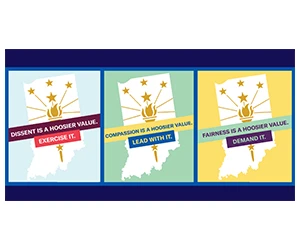 Free Hoosier Values Poster or Window Cling - Spread Hope and Positivity!