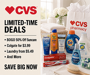 CVS Limited-Time Deals: BOGO 50% Off Suncare, $3.99 Colgate, $5.49 Laundry & More
