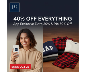 GAP Coupon: Stack an Extra 20% Off on Top of 40% Off Sitewide!