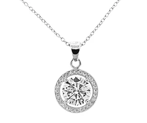 Cate & Chloe Blake 18k White Gold Plated Pendant Necklace - Only $15.99 at Walmart (Reg $110.00)!