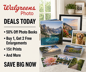 Walgreens Photo Deals Today: 50% Off Photo Books, Buy 1, Get 2 Free Enlargements, 15¢ Prints & More