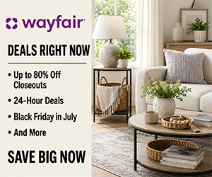 Wayfair Deals Right Now: Up to 80% Off Closeouts, 24-Hour Deals, Black Friday in July & More