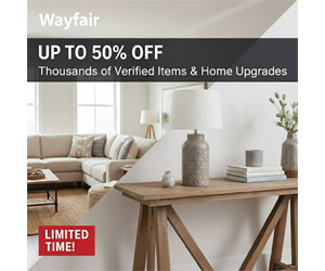 Wayfair Deals: Up to 50% Off Thousands of โWayfair Verifiedโ Items