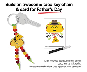 Free Taco Key Chain and Father’s Day Card at JCPenney – June 14, 11am–Noon