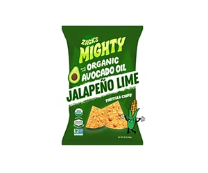 Free Zack's Mighty Jalapeño Lime Tortilla Chips - Deliciously Better-for-You!