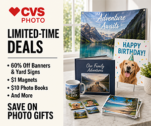 CVS Photo Limited-Time Deals: 60% Off Banners & Yard Signs, $1 Magnets, $10 Photo Books & More