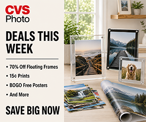 CVS Photo Deals This Week: 70% Off Floating Frames, 15¢ Prints, BOGO Free Posters & More
