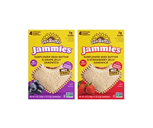 Free Sunflower Seed Butter & Jam Sandwiches – 4-Pack of Deliciously Nut-Free Snacks