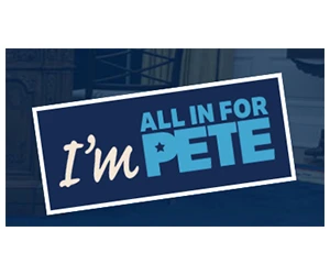 Free ”I'm All In For Pete” Sticker - Show Your Support