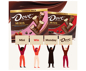 Free Box of DOVE Ice Cream Minis โ #MiniWinMonday Instagram Promo Starts May 19