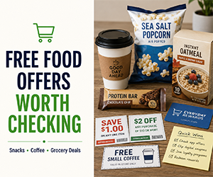 Free Food Offers Worth Checking: Snacks, Coffee, Grocery Deals & Quick Wins