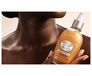 Free L’Occitane Almond Shimmering Oil – Apply to Test and Review
