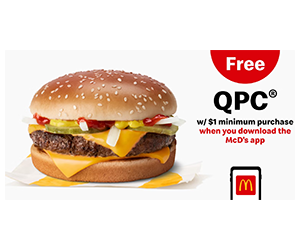 Free Quarter Pounder® with Cheese at McDonald’s – First Purchase Offer