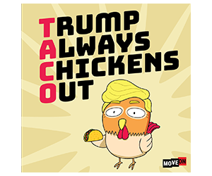 Free โTrump Always Chickens Outโ Sticker - Claim Yours Now
