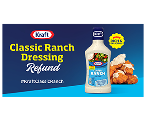 Free Kraft Classic Ranch Dressing - Apply for a ReFUNd