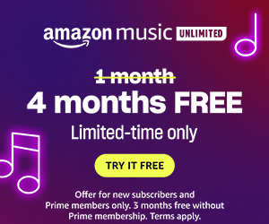 Free 4 Months of Amazon Music