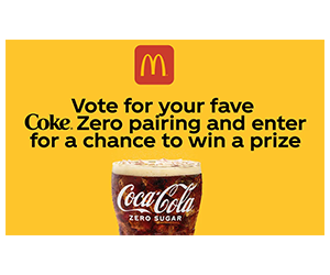 Win McDonaldโs Arch Card - Coke Zero Pairing Showdown