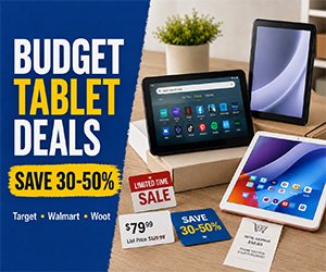 Budget Tablet Deals: Save 30-50% on Everyday Tech From Target, Walmart & Woot