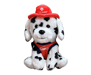Free Lowe’s x First Alert Fire Dalmatian Plush - October 11 & 12!
