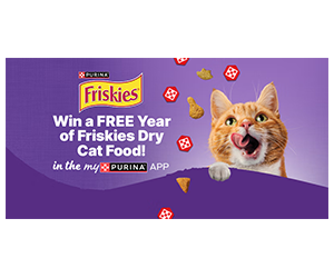 Win a Free Year of Friskies - Exclusive in the myPurina App!